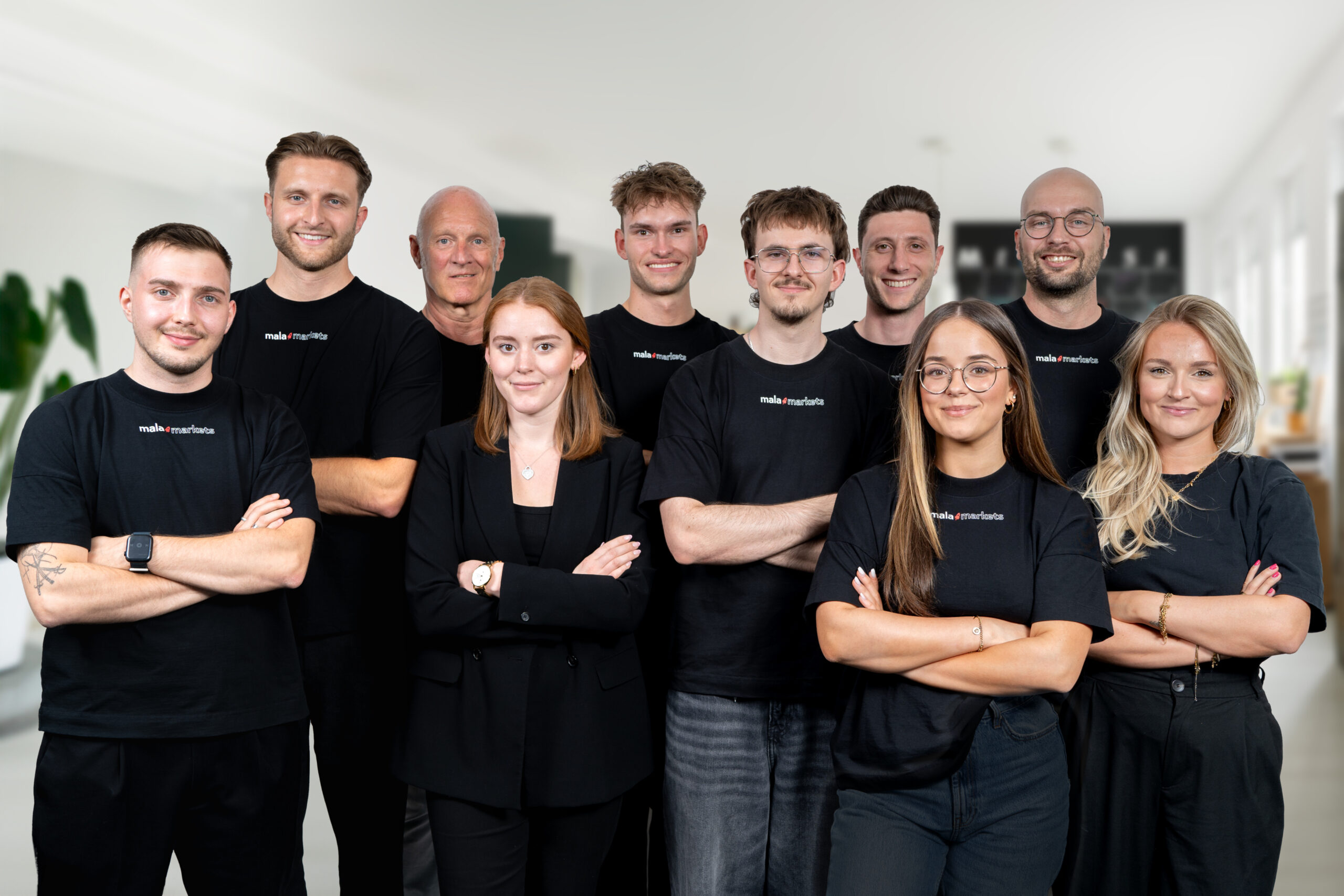 Gruppenfoto Mitarbeiter mala markets Amazon Full Service Agentur