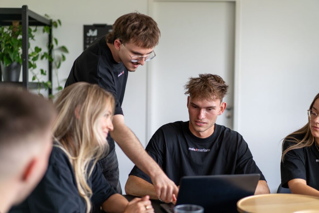 Das Team von mala markets im Büro