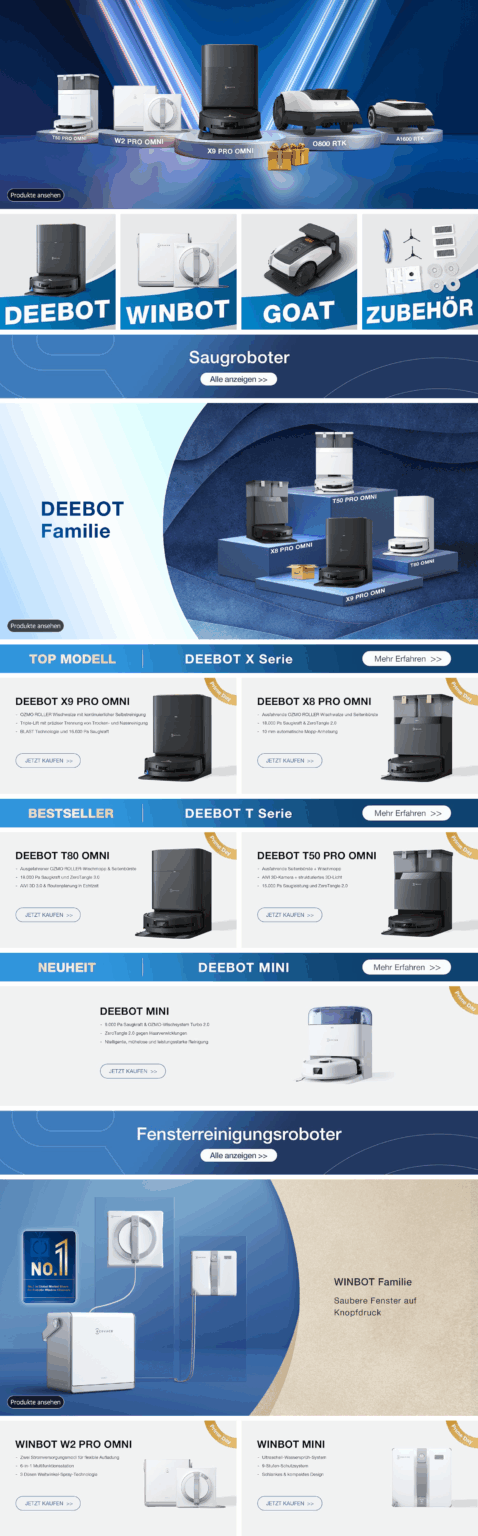 Beispiel Amazon Brand Store Design Saugroboter